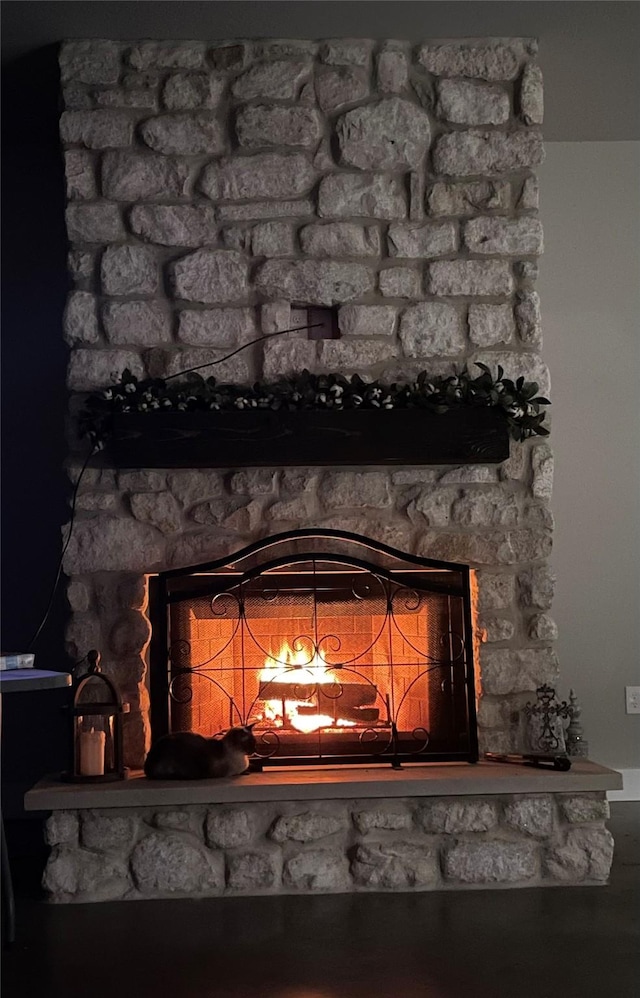3295 Fm 524, Sweeny, TX 77480 - detailed view of a fireplace with raised hearth