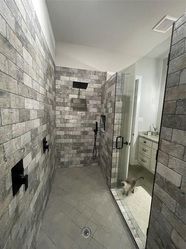 3295 Fm 524, Sweeny, TX 77480 - full bathroom featuring a shower stall and vanity