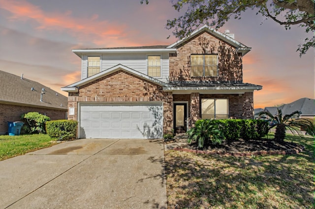 1802 Dominic Ln, Houston, TX 77049 - traditional-style home featuring driveway and brick siding