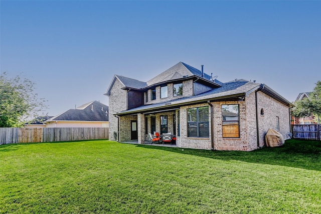 8215 Frontenac Dr, Houston, TX 77071 - back of property with a patio area and brick siding