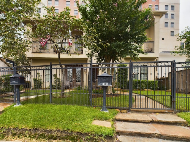 6319 Riverview Way, Houston, TX 77057 - view of front of house featuring a gate and a balcony