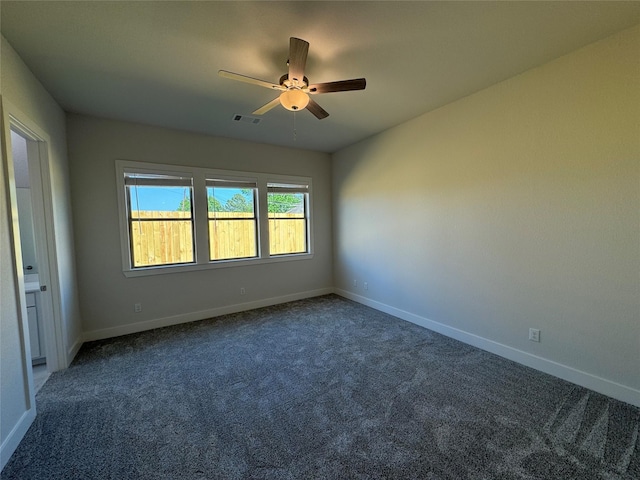 3522 Stonehenge, Montgomery, TX 77356 - carpeted spare room with baseboards and ceiling fan
