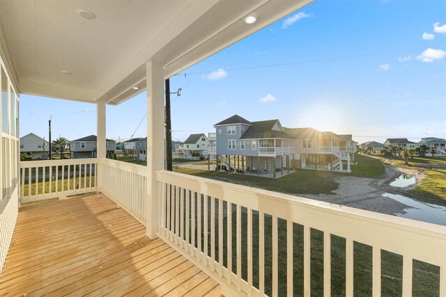 4046 Miramar Ct, Galveston, TX 77554 - balcony with a residential view