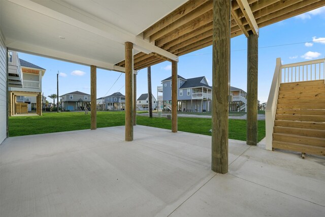 4046 Miramar Ct, Galveston, TX 77554 - view of patio / terrace with a residential view
