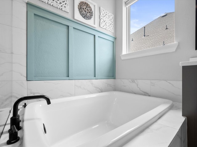 17511 Autumn Leaves Dr, Conroe, TX 77302 - bathroom featuring a tub to relax in and vanity