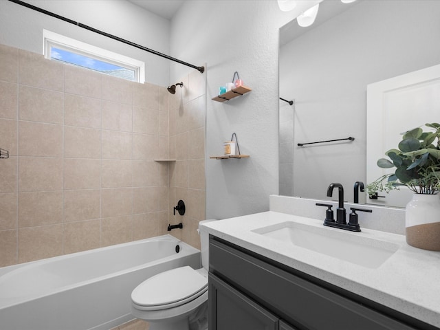 17511 Autumn Leaves Dr, Conroe, TX 77302 - full bath featuring vanity, toilet, and bathing tub / shower combination