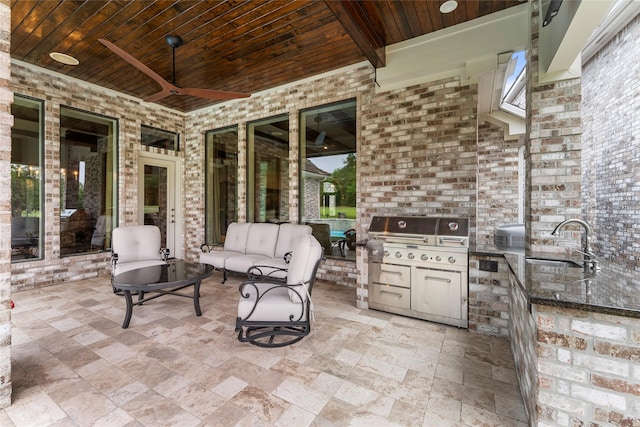 2722 N Southern Oaks Dr, Houston, TX 77068 - view of patio / terrace with area for grilling and an outdoor living space