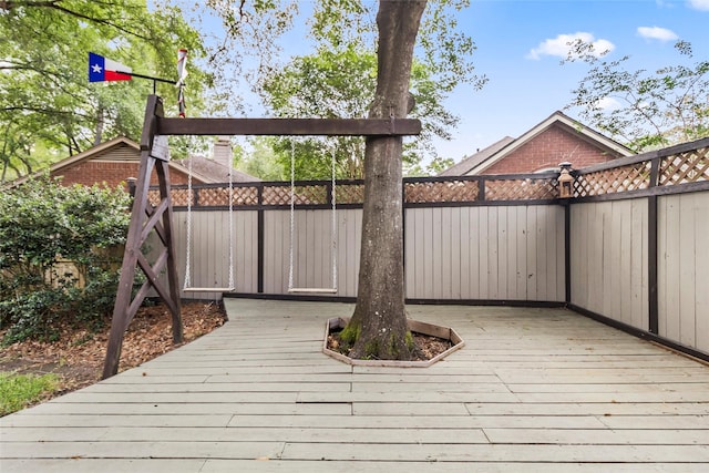4206 Misty Timbers Way, Houston, TX 77345 - view of wooden deck