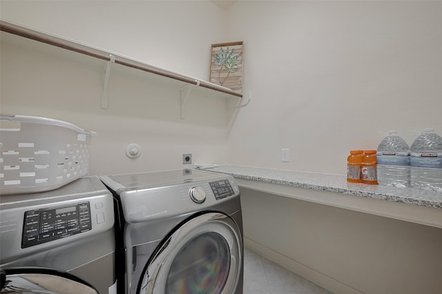 27003 Lindenwood Creek Ln, Katy, TX 77494 - laundry room with separate washer and dryer and tile patterned flooring