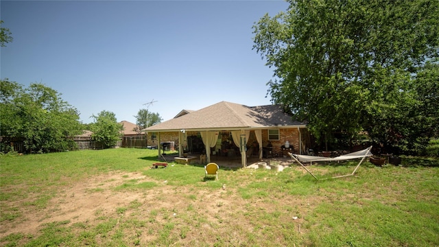 205 Mesa Dr, Gatesville, TX 76528 - back of property featuring a patio