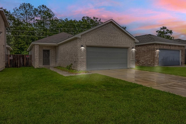 24742 Russet Bluff Trl, Houston, TX 77336 - single story home featuring brick siding, a garage, roof with shingles, and driveway