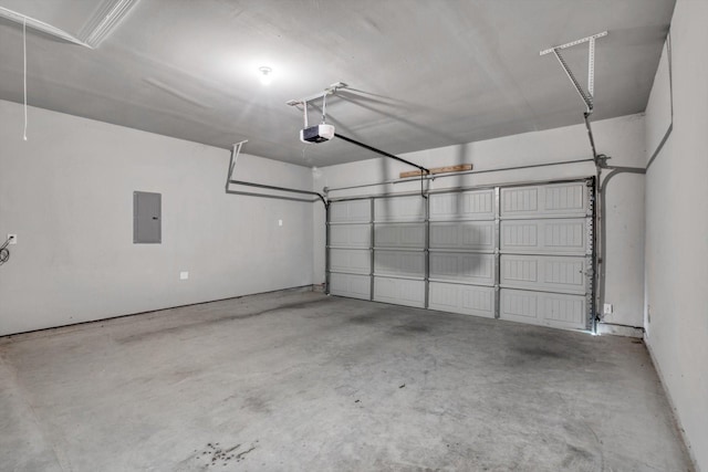 24742 Russet Bluff Trl, Houston, TX 77336 - garage with electric panel and a garage door opener