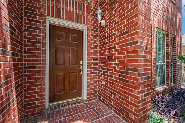 18530 S Wimbledon Dr, Katy, TX 77449 - property entrance with brick siding