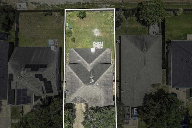 18530 S Wimbledon Dr, Katy, TX 77449 - aerial view of property and surrounding area with property parcel outlined