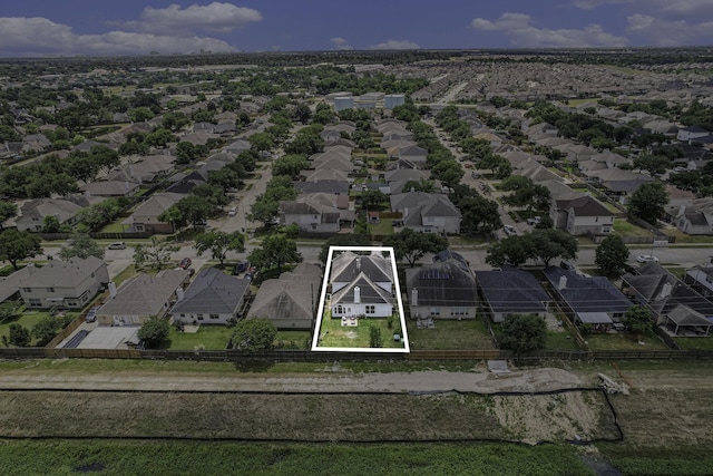 18530 S Wimbledon Dr, Katy, TX 77449 - aerial perspective of suburban area with property parcel outlined