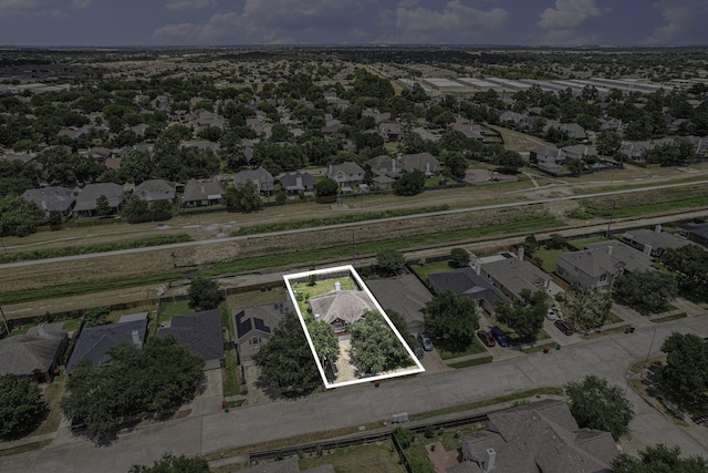 18530 S Wimbledon Dr, Katy, TX 77449 - aerial view of residential area featuring property boundaries highlighted