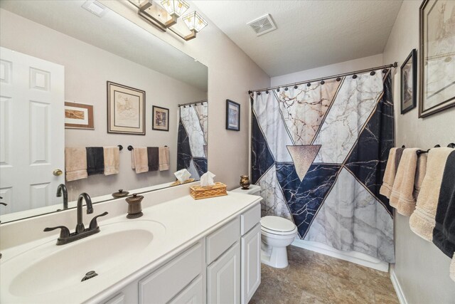 18719 Cypress Lake Village Dr, Cypress, TX 77429 - bathroom with vanity, toilet, and curtained shower