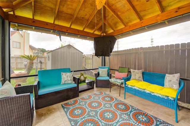 4406 Hidden Trace Ct, Houston, TX 77066 - fenced backyard featuring a gazebo, outdoor lounge area, and a patio area