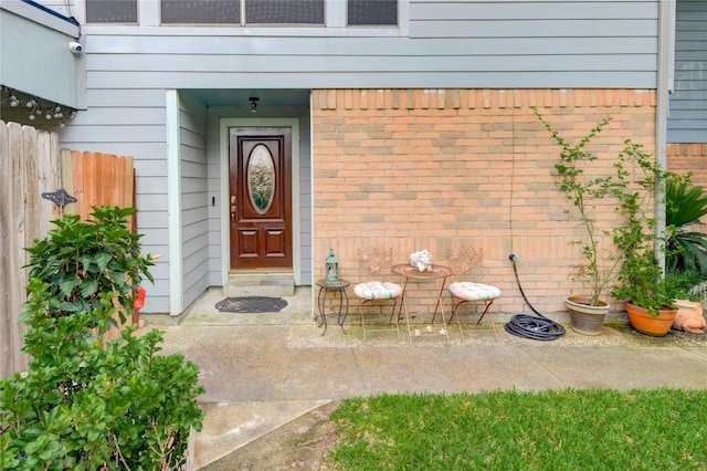 4406 Hidden Trace Ct, Houston, TX 77066 - doorway to property with brick siding