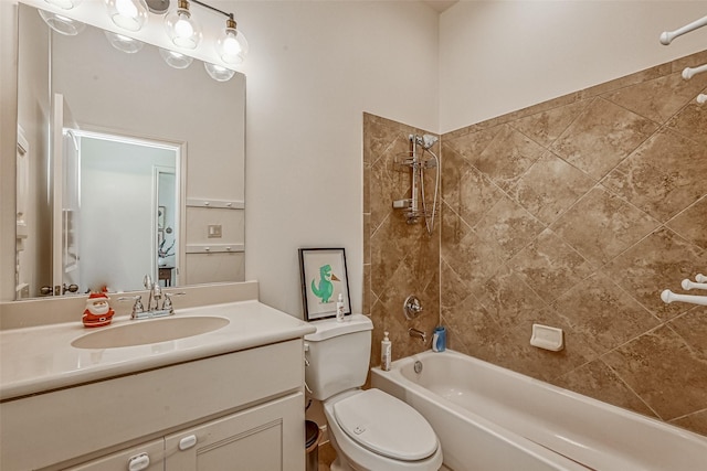 5918 Emmit Creek Ln, Sugar Land, TX 77479 - full bath with  shower combination, vanity, and toilet