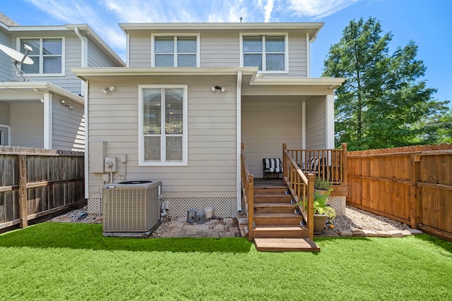 3303 New Garden View Ln, Houston, TX 77018 - back of house with central AC