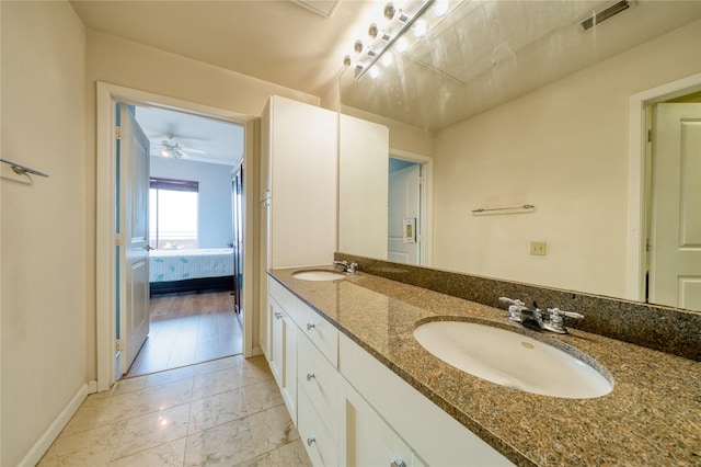 3505 Sage Rd Unit 2405, Houston, TX 77056 - ensuite bathroom featuring marble finish flooring and double vanity
