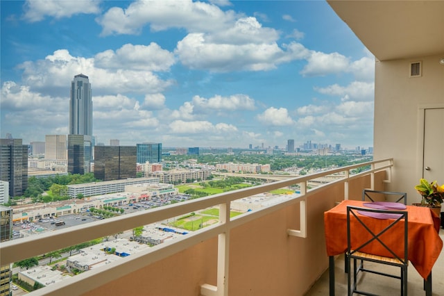 3505 Sage Rd Unit 2405, Houston, TX 77056 - balcony with a skyline view