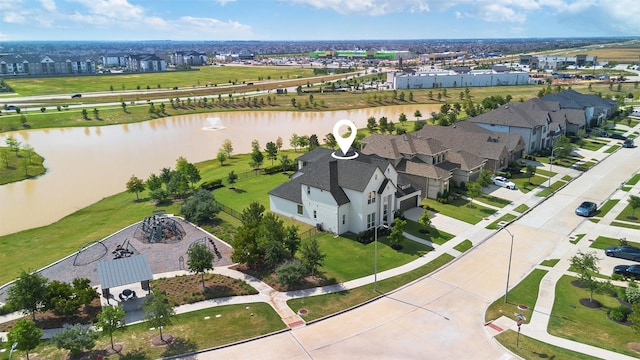 2303 Sweet Almond Dr, Brookshire, TX 77423 - aerial view of property and surrounding area featuring a nearby body of water