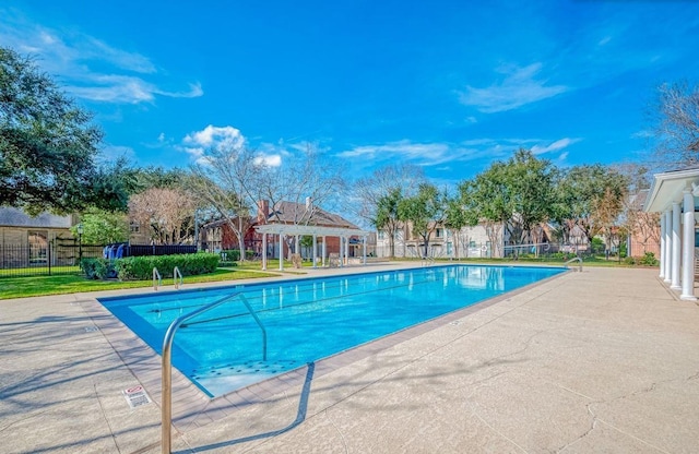 7608 Del Monte Dr, Houston, TX 77063 - community pool with a patio area and a pergola