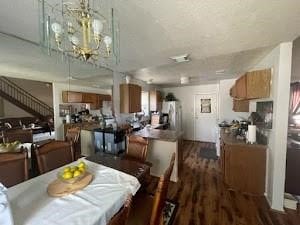 6706 Dinner Creek Ct, Katy, TX 77449 - dining room featuring dark wood-style flooring