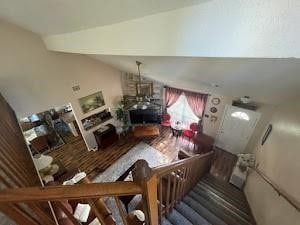 6706 Dinner Creek Ct, Katy, TX 77449 - living area featuring lofted ceiling
