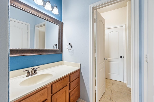 9710 Lansing Meadows Dr, Humble, TX 77396 - bathroom featuring tile patterned flooring and vanity
