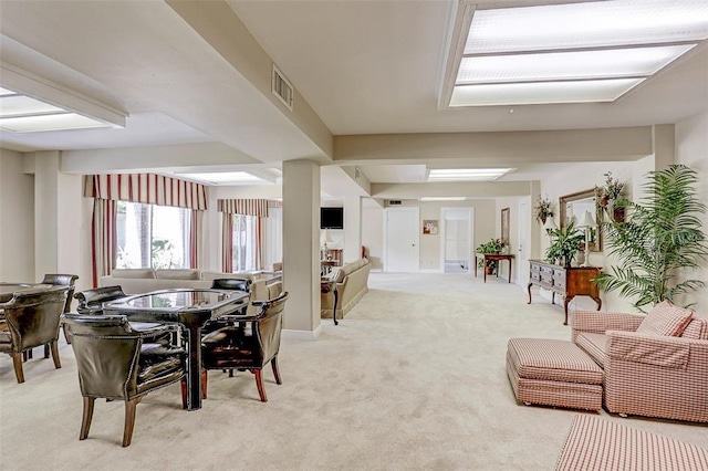 7575 Katy Fwy Unit 29, Houston, TX 77024 - dining space featuring light carpet
