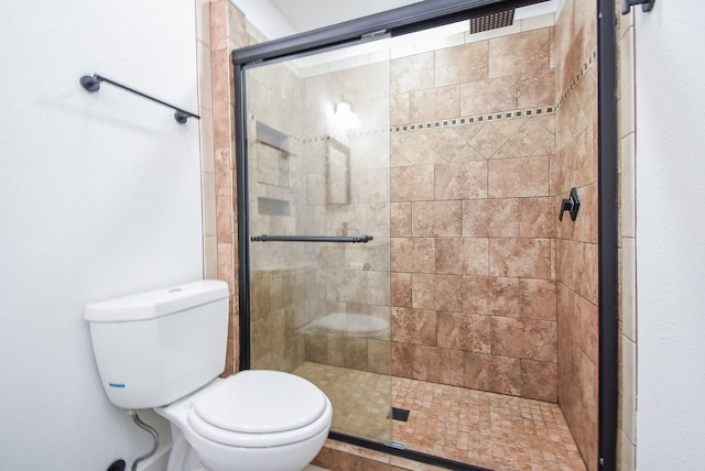 7418 Dew Mist Ln, Houston, TX 77095 - bathroom with toilet and a shower stall