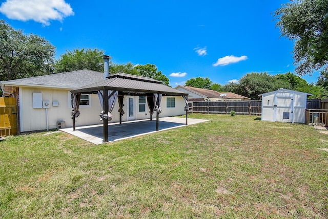7418 Dew Mist Ln, Houston, TX 77095 - back of property with a gazebo and a patio