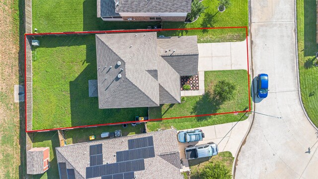 10015 Black Birch Ln, Tomball, TX 77375 - aerial view of property and surrounding area featuring property boundaries highlighted