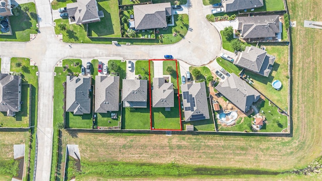 10015 Black Birch Ln, Tomball, TX 77375 - aerial perspective of suburban area featuring property boundaries highlighted