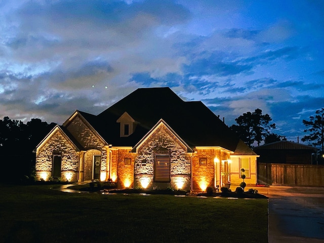 5219 Camp Creek Rd, Baytown, TX 77523 - view of front of property featuring stone siding