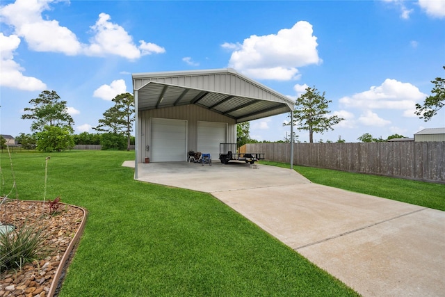5219 Camp Creek Rd, Baytown, TX 77523 - view of parking featuring a garage