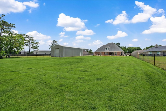 5219 Camp Creek Rd, Baytown, TX 77523 - view of yard featuring a pole building and an outdoor structure