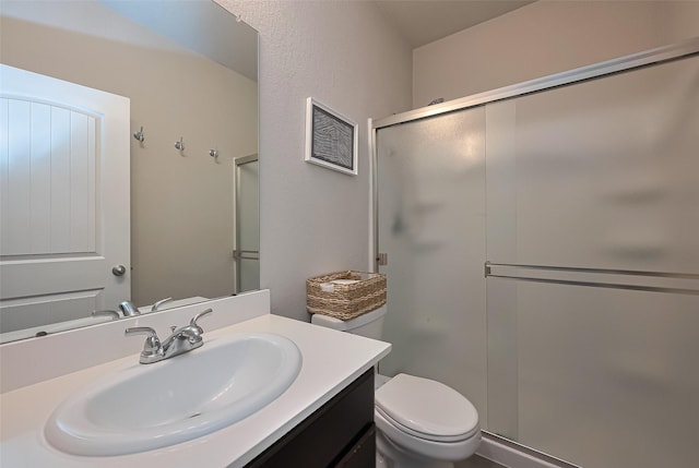 2535 Sandbar Shark Ct, Katy, TX 77449 - full bathroom with a stall shower, toilet, and vanity