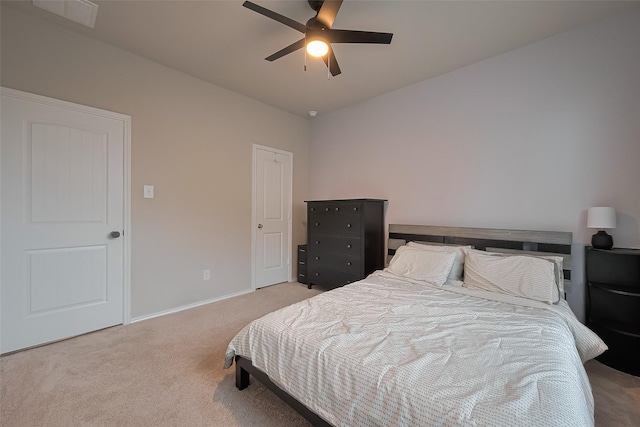 2535 Sandbar Shark Ct, Katy, TX 77449 - bedroom featuring carpet, baseboards, and ceiling fan