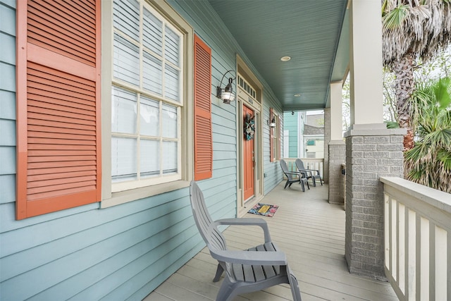 1414 Mechanic St, Galveston, TX 77550 - view of wooden porch