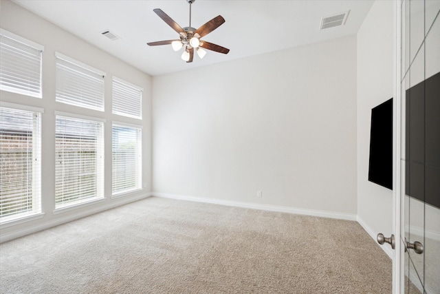 2314 Umber Oaks Ln, Brookshire, TX 77423 - carpeted empty room with ceiling fan and baseboards