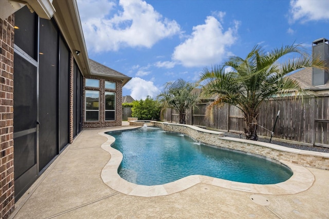 2314 Umber Oaks Ln, Brookshire, TX 77423 - view of pool featuring a fenced backyard and a patio