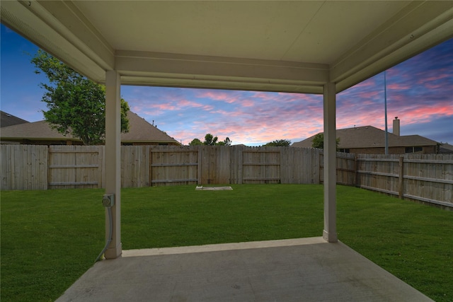 8727 Debbie Terrace Dr, Cypress, TX 77433 - view of yard with a patio