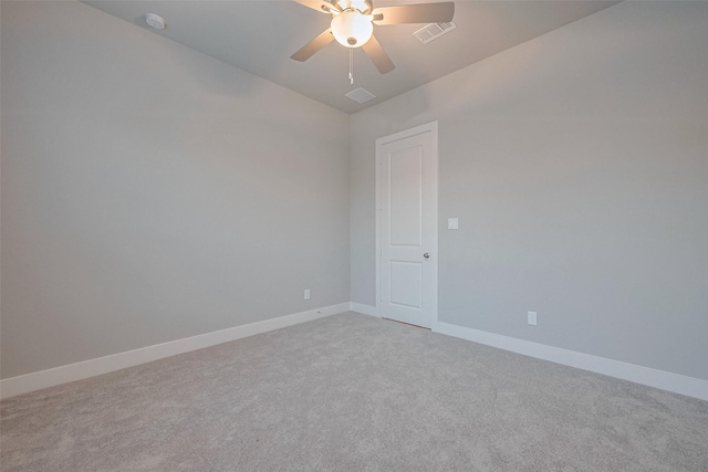 5106 Blooming Hibiscus Ln, Manvel, TX 77578 - empty room with lofted ceiling, a ceiling fan, light carpet, a smoke detector, and baseboards