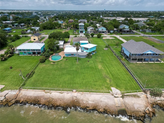 815 5th St, San Leon, TX 77539 - drone / aerial view of a large body of water and a pool