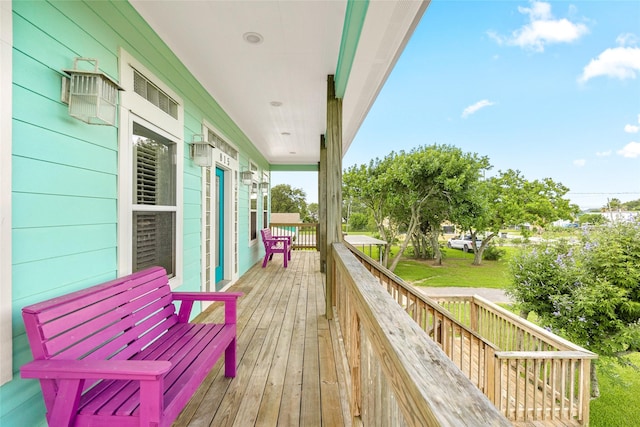815 5th St, San Leon, TX 77539 - view of wooden porch