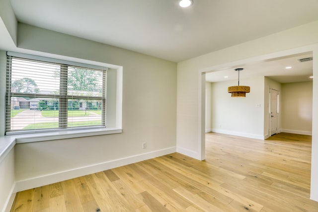 2519 Parana Dr, Houston, TX 77080 - spare room with baseboards, light wood-style floors, and recessed lighting